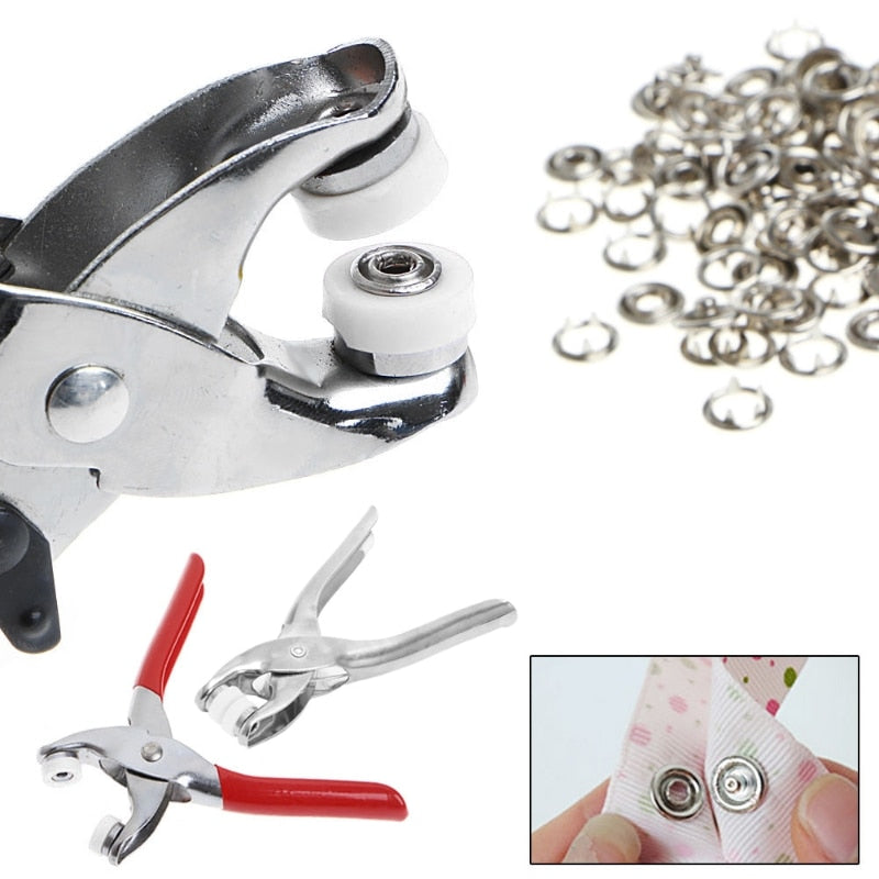 Alicate Fixador de Botões Premium Inox