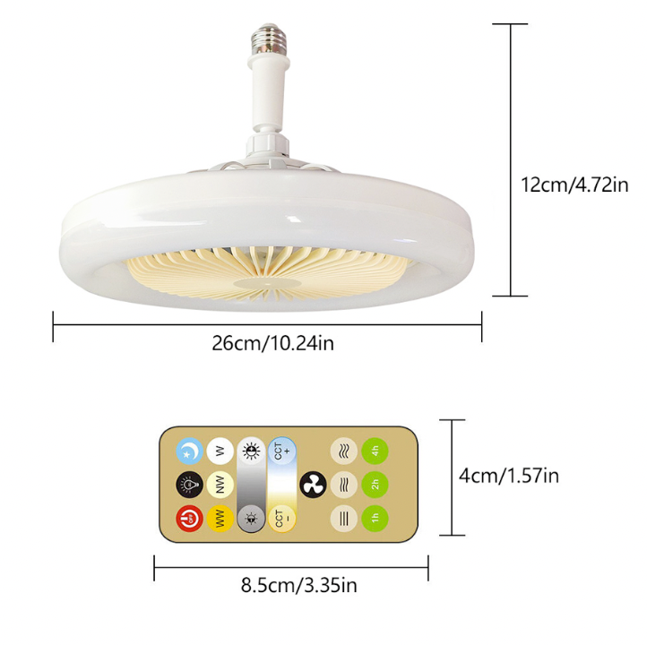 Ventilador de Teto com Iluminação LED Integrada